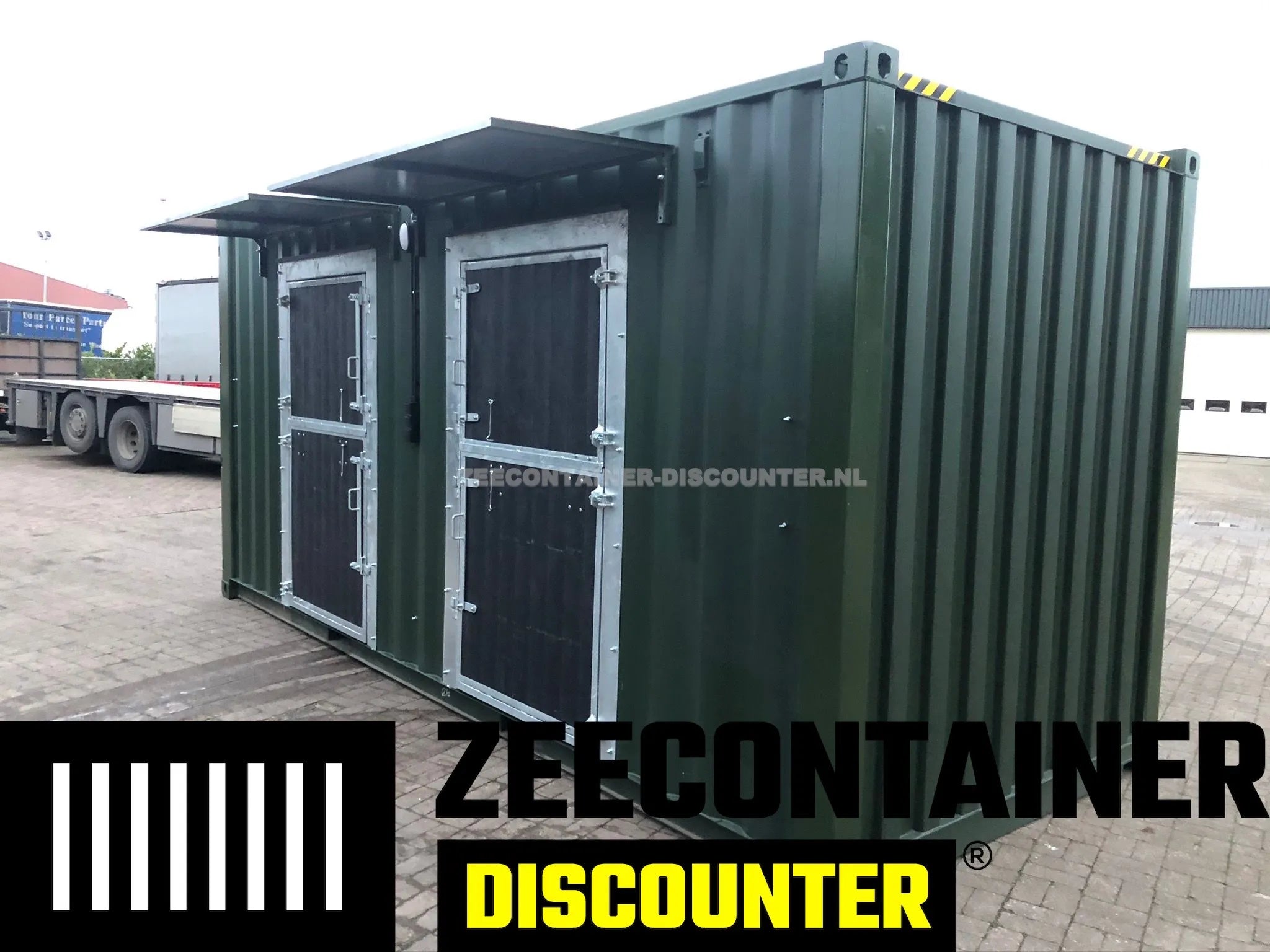 Modificatie: Luifel voor Paardencontainer Zeecontainer Discounter