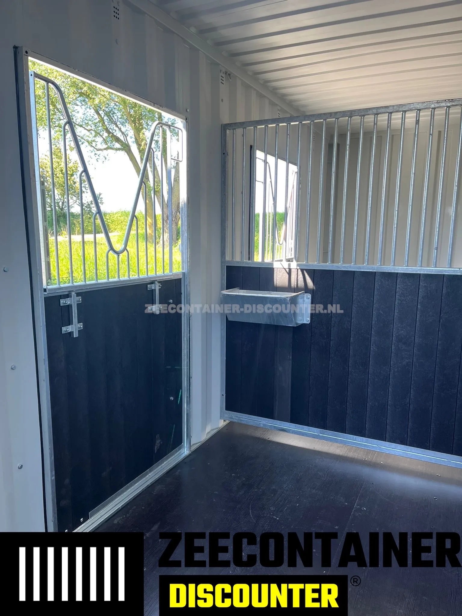 Modificatie: Weekrek voor Paardencontainer Zeecontainer Discounter