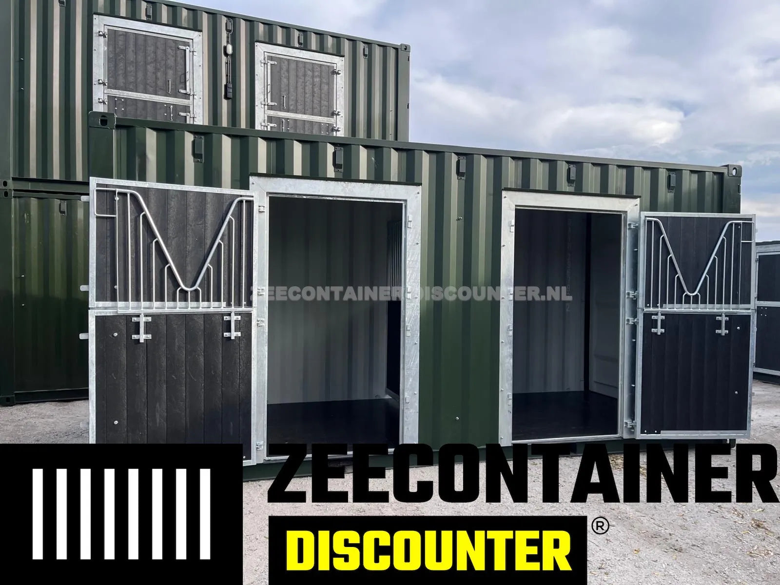 Modificatie: Weekrek voor Paardencontainer Zeecontainer Discounter