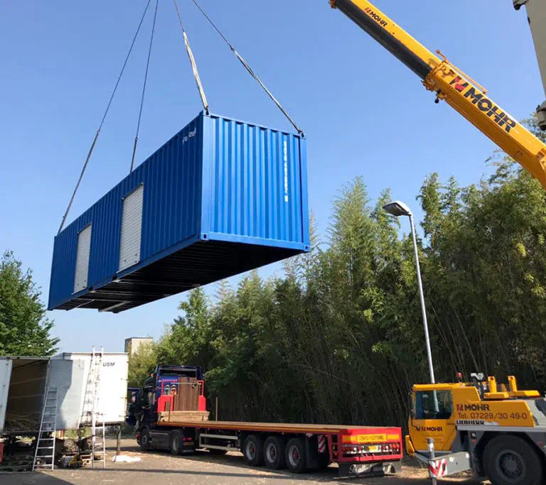 Container voor bouwplaats en bedrijfsterrein