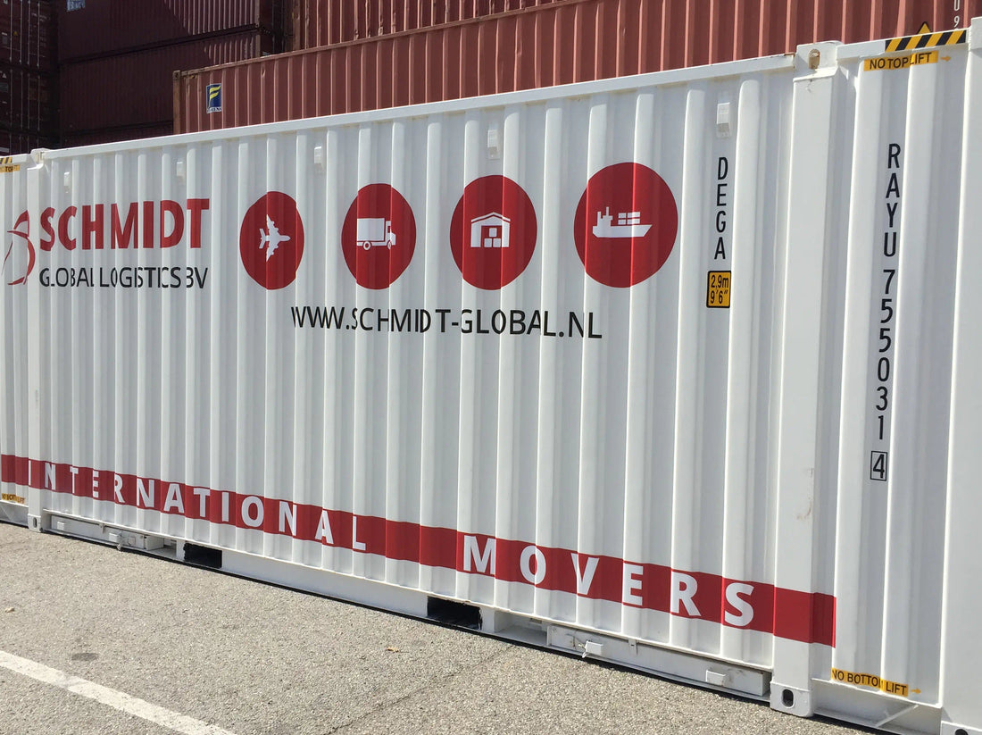 Container voor verhuisbedrijf