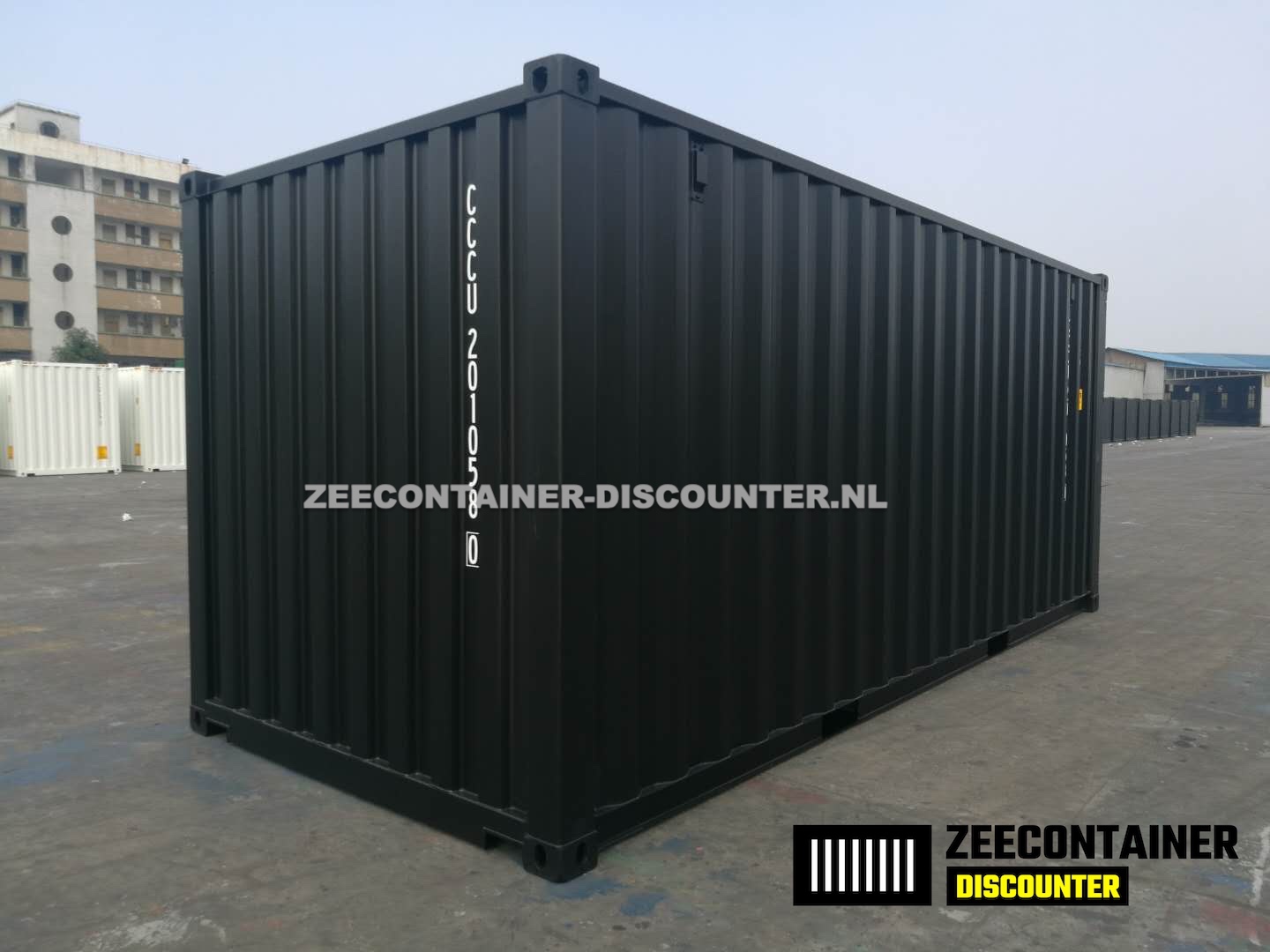Altijd Dominant accu 20ft zeecontainer zwart nieuw - zeecontainer-discounter.nl