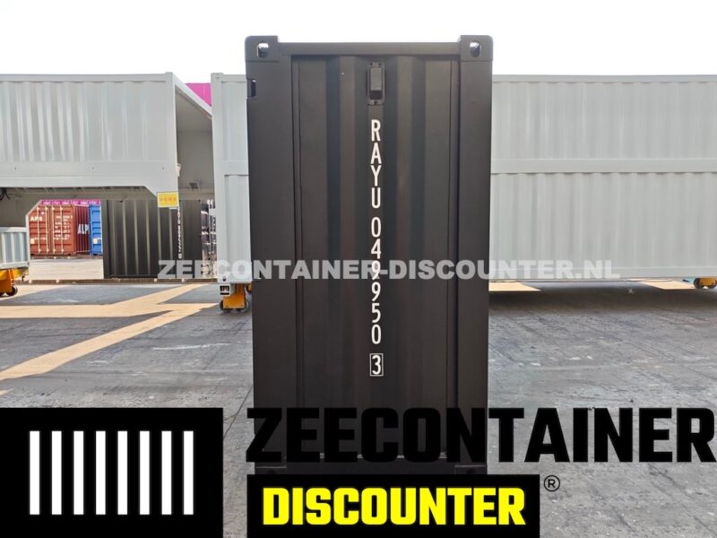 4ft opslagcontainer Corten Staal nieuw zwart - Afbeelding 7