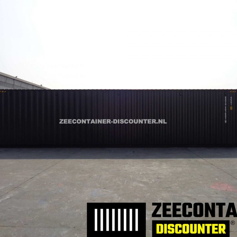 40ft high-cube zeecontainer antracietgrijs RAL7016