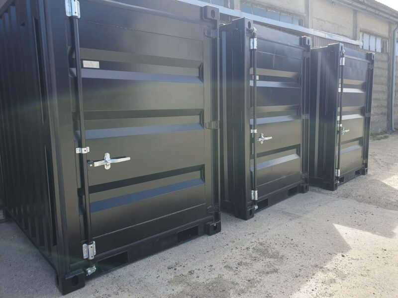 5ft opslagcontainer nieuw zwart - Afbeelding 3