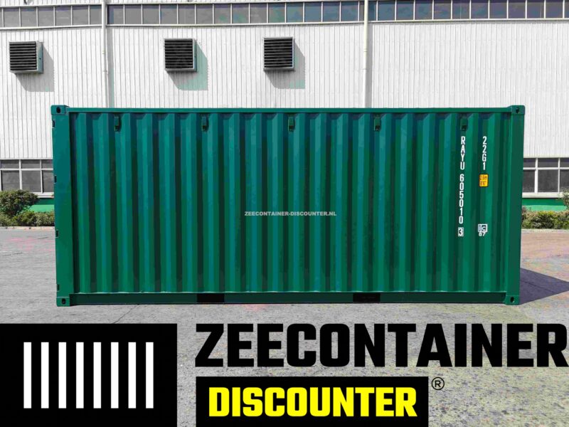 20ft zeecontainer mosgroen nieuw