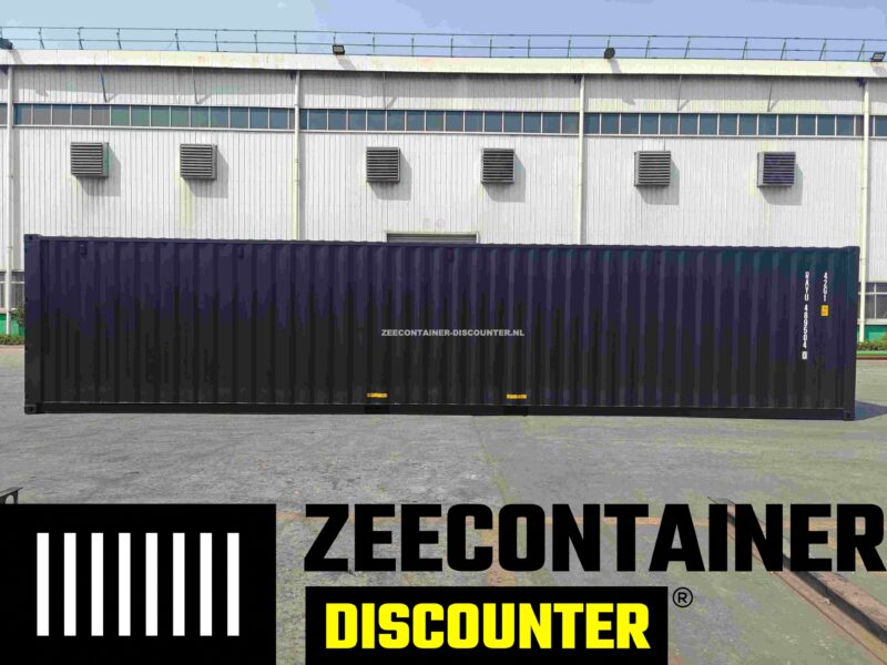 40ft zeecontainer  nieuw zwart - Afbeelding 4