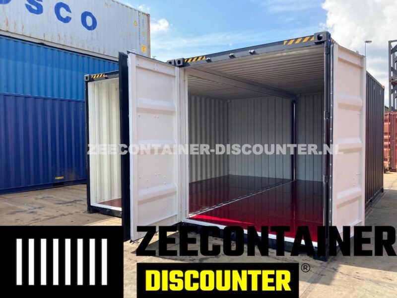 modificatie dubbele 20ft zeecontainer garagebox zaagloods - Afbeelding 2