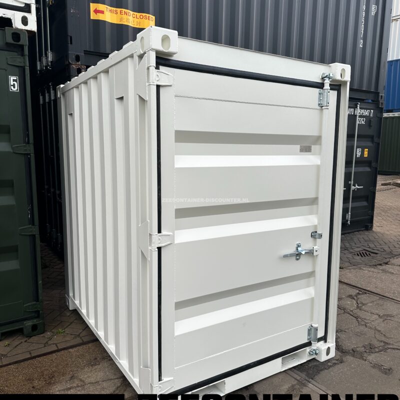 5ft opslagcontainer nieuw wit